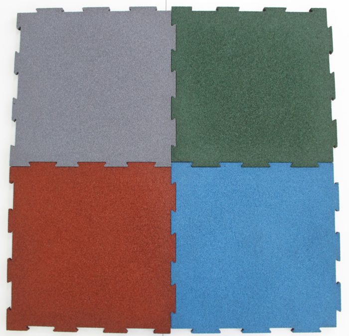 Interlock Rubber Tiles-CC-F0120-Size 500x500x30mm